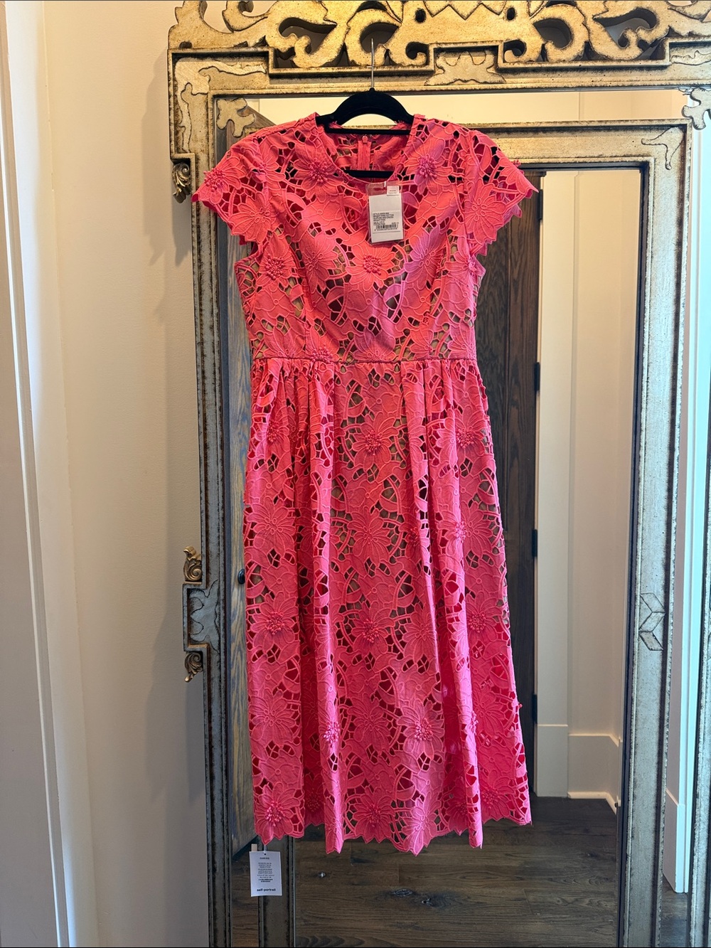 Self Portrait Eyelet Midi Dress